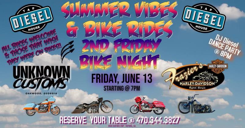 June 13th BIKE NIGHT @ Diesel Tap House