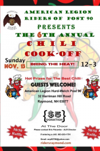 American Legion Riders 6th Annual Chili Cook-Off 