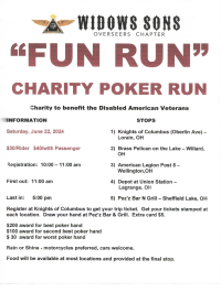 Widows Sons Overseers Chapter Fun Run