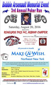 3rd Annual Bobbie Arsenault Annual Poker Run