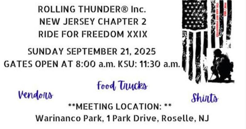 Rolling Thunder NJ2 Ride for Freedom XXIX