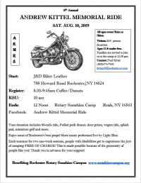 8th Annual Andrew Kittel Memorial Ride