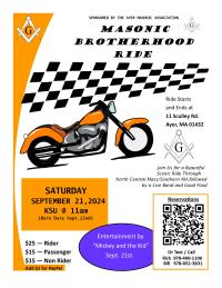 Masonic Brotherhood Ride 