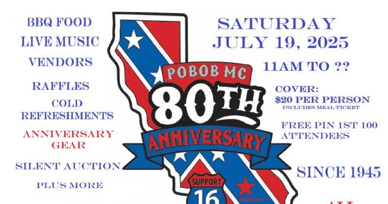 80th Anniversary P.O.B.O.B. MC