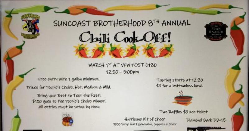 Suncoast Brotherhood 8th Annual Chili Cook Off