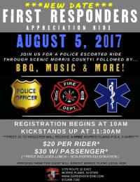 First Responders Appreciation Ride Take 2