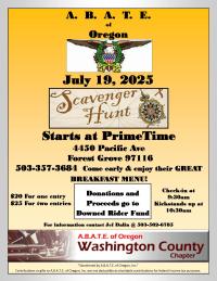 Scavenger Hunt in Washington County, Oregon