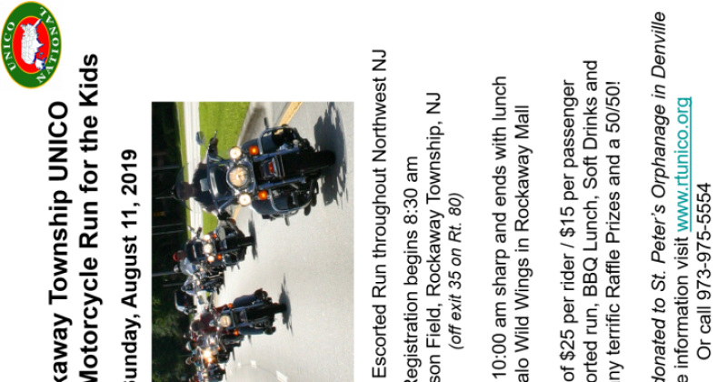 6th Annual Rockaway Township Charity Motorcycle Run for the Kids