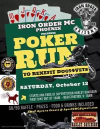  Poker Run benefiting DOGS4VETS