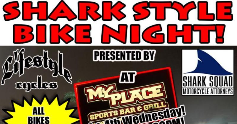 Shark Style June Bike Night at My Place