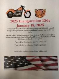 INAUGURATION DAY RIDE 