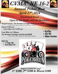 CVMA NE 16-2 ANNUAL POKER RUN