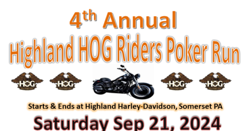 Highland Riders Poker Run   Shop With a Cop--Cambria & Somerset