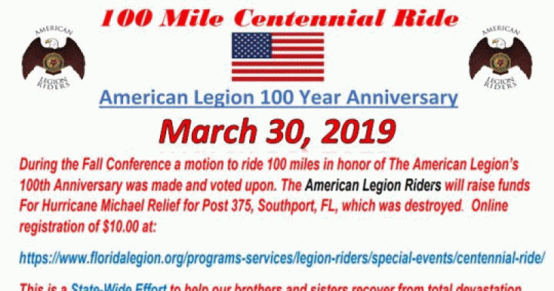 American Legion Centennial Ride