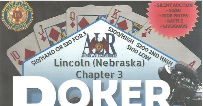 AMERICAN LEGION RIDERS LINCOLN NEBRASKA CHAPTER 3 POKER RUN