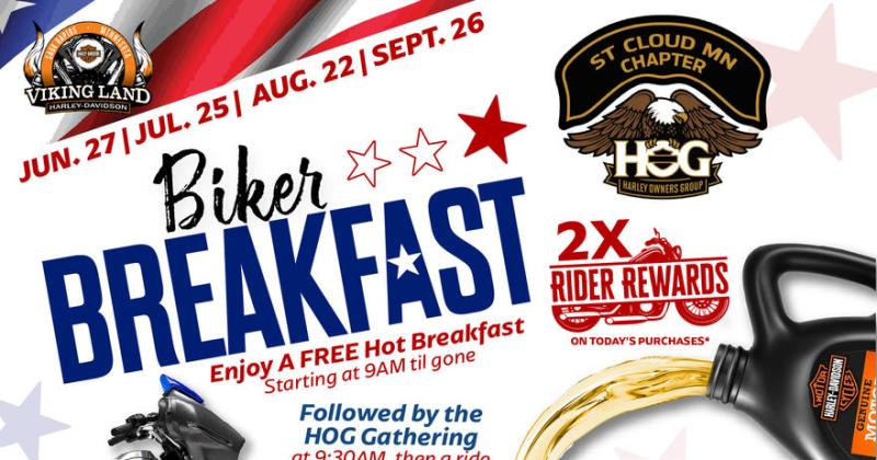Viking Land Harley-Davidson Last Biker Breakfast of the Season