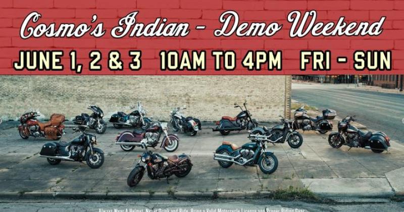 Cosmo's Indian - 2018 Demo Ride Weekend