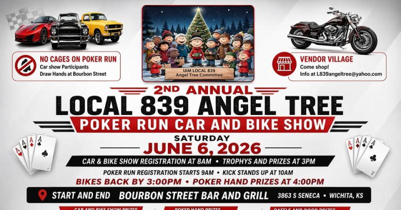 IAM Local 839 Angel Tree Poker Run with Car and Bike Show