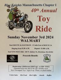 Blue Knights MA 1    40th annual Toy Ride 