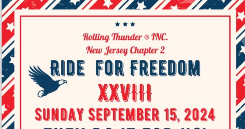 RTNJ2 28th Annual Ride for Freedom