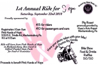 1st Annual Ride for Hope