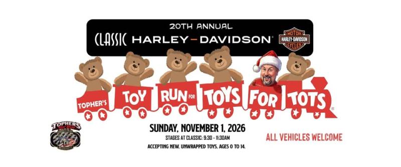 20th Annual Topher’s Toy Run – Toys for Tots