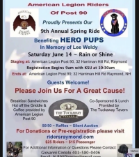 9th Annual Spring Ride Benefitting Hero Pups