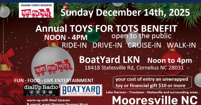 Annual TOYS FOR TOTS BENEFIT 