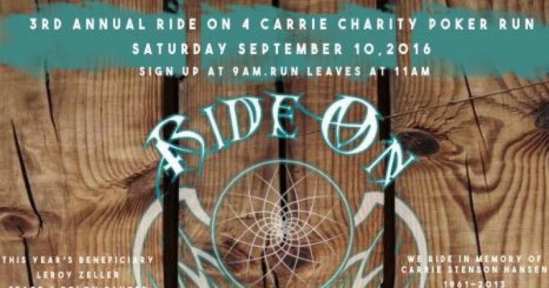 3rd Annual Ride-On 4 Carrie Charity Poker Run