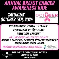 Annual Breast Cancer Awareness Ride