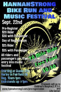 Hannahstrong Bike Run & Music Fest