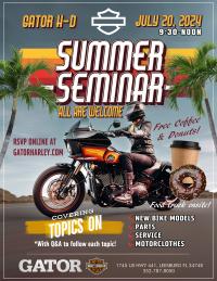 Summer Seminar @ Gator H-D