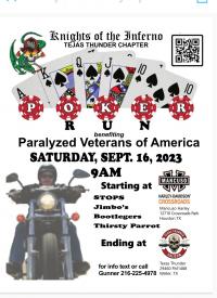 Charity Poker Run for Paralyzed Veterans