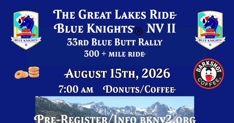 33rd Blue Knights Motorcycle Club, Nevada II, Blue Butt Rally