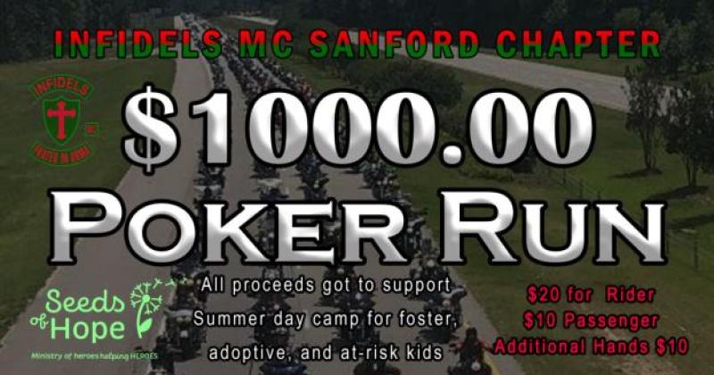 $1000.00 Poker Run - Ride for a Child