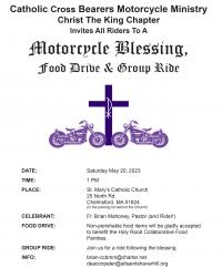 CCBMM Christ The King Bike Blessing & Food Drive