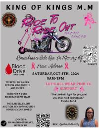 King of Kings Motorcycle Ministry Ride To Ride Out Breast Cancer