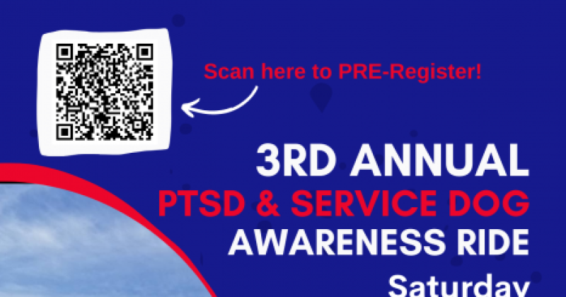 3rd Annual PTSD & Service Dog Awareness Ride