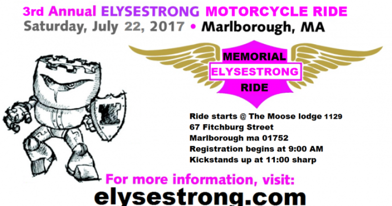 3rd Annual ELYSESTRONG Memorial Ride