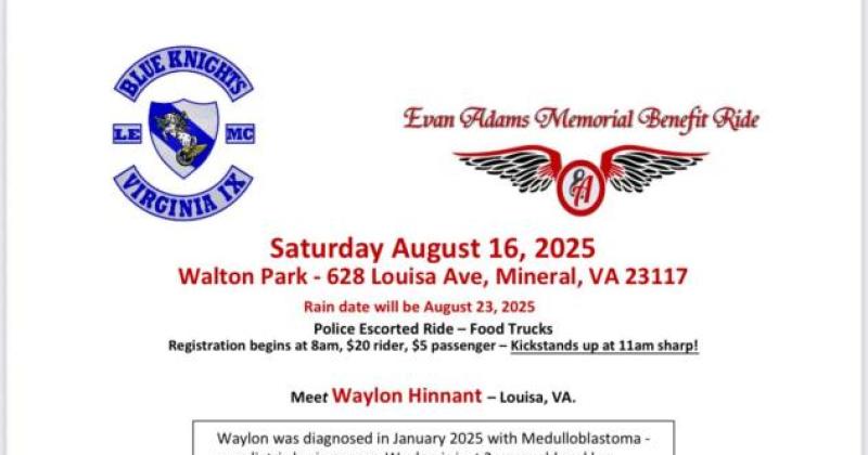 Evan Adams Memorial Benefit Ride