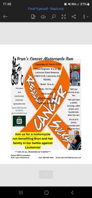 Bryn's Cancer Battle Motorcycle Run