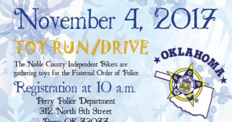 Noble County Independent Bikers FOP Toy Drive