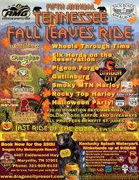 AMG 5th Annual Fall Leaves Ride with Dragon City TN Resort!