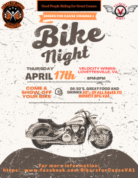 Bikers for Cause Virginia 1 Bike Night