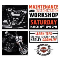 Maintenance & Customization Workshop *CANCELED*