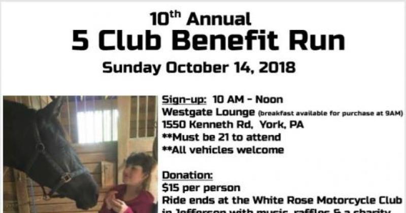 10th Annual 5 Club Benefit Run