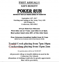 First Annual Kids Benefit Poker Run