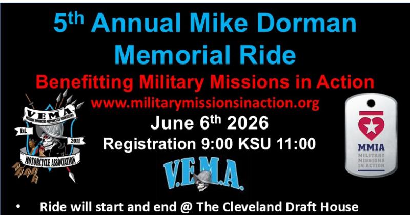 5th Annual Mike Dorman Memorial Ride