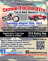 Southern Ohio Buckeye Bikers  Cruisin' For Our Vets Car & Bike Show