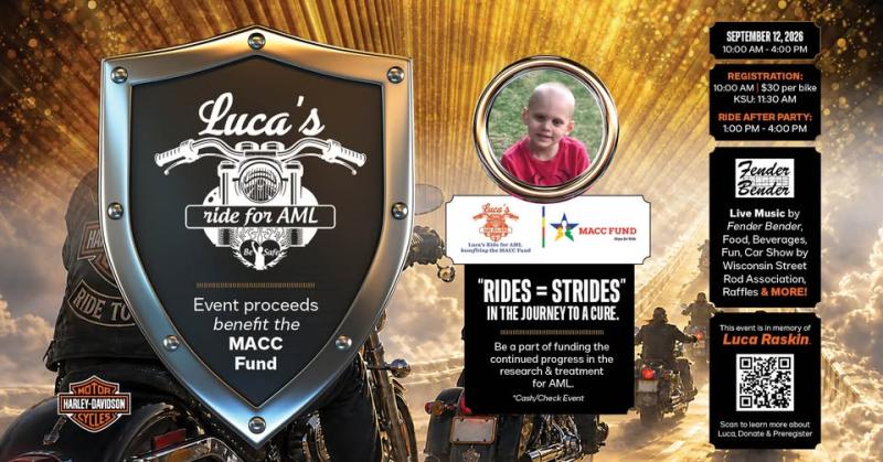 Luca's Ride For AML - Benefiting the MACC Fund